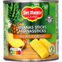 Een afbeelding van Del Monte Ananassticks op sap