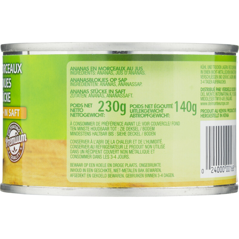 Een afbeelding van Del Monte Ananasblokjes op sap
