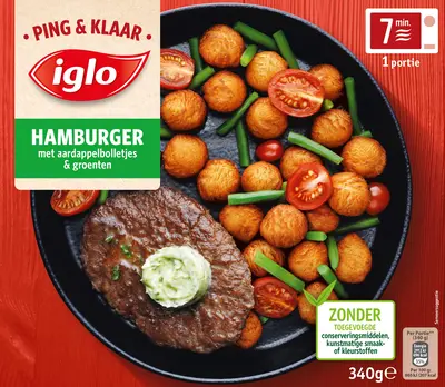 pdp-image-Iglo P&K hamburger aardappeltjes en groenten