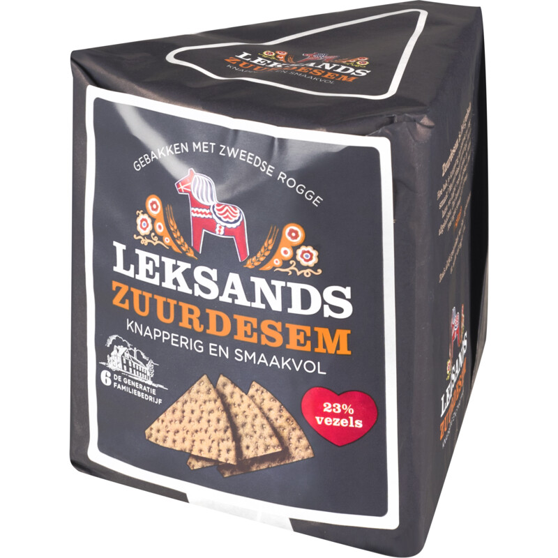 Een afbeelding van Leksands Zweeds Rogge Knackebrod Punt zuurdesem