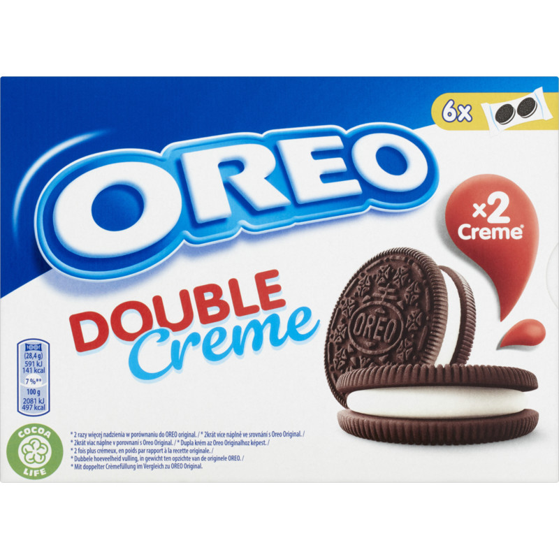 Een afbeelding van Oreo Cookies double creme