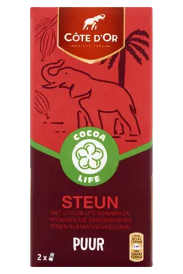 pdp-image-Côte d'Or Cote dOr Puur 2x75gr (Cocoa Life Steunt)