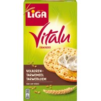 Vitalu crackers volkoren tarwemeel tarwebloem