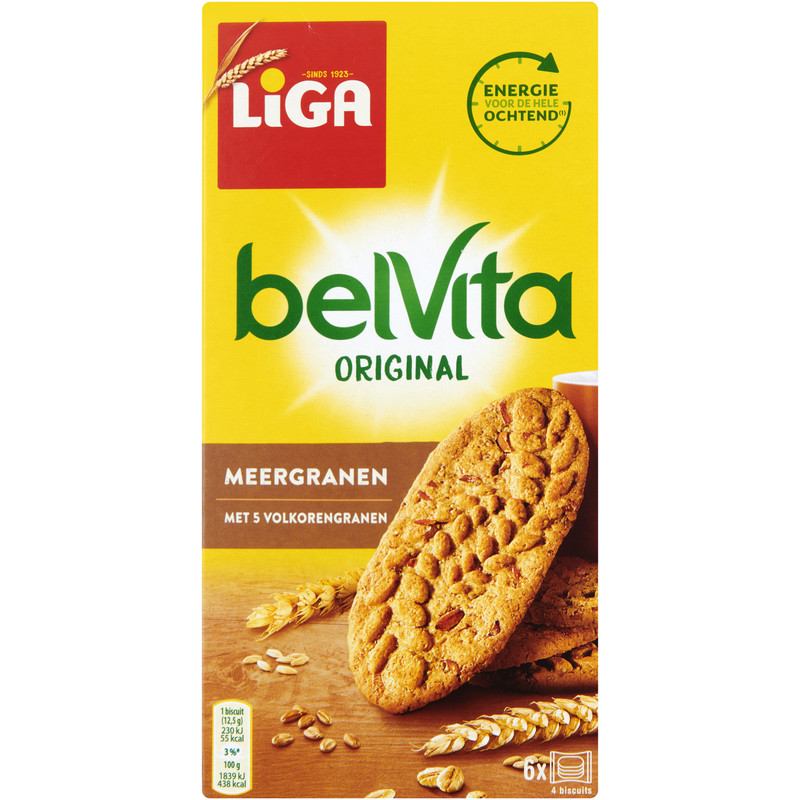 Een afbeelding van Liga Belvita meergranen koekjes