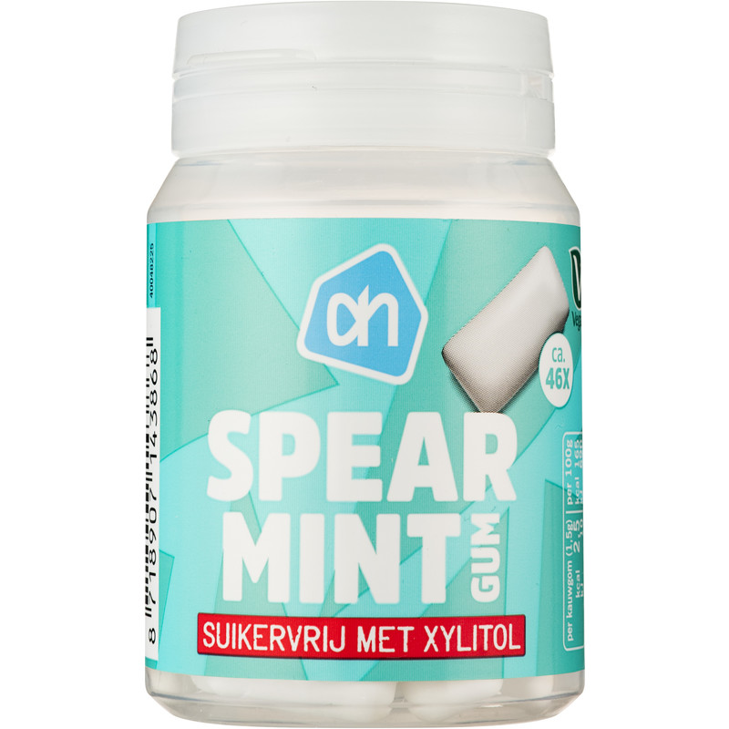 Een afbeelding van AH Spearmint gum suikervrij