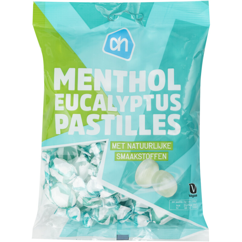 Een afbeelding van AH Menthol eucalyptus pastilles