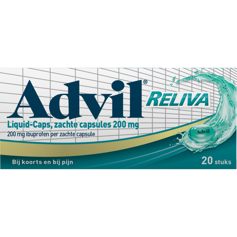 Een afbeelding van Advil Reliva liquid-caps 200 mg voor pijn