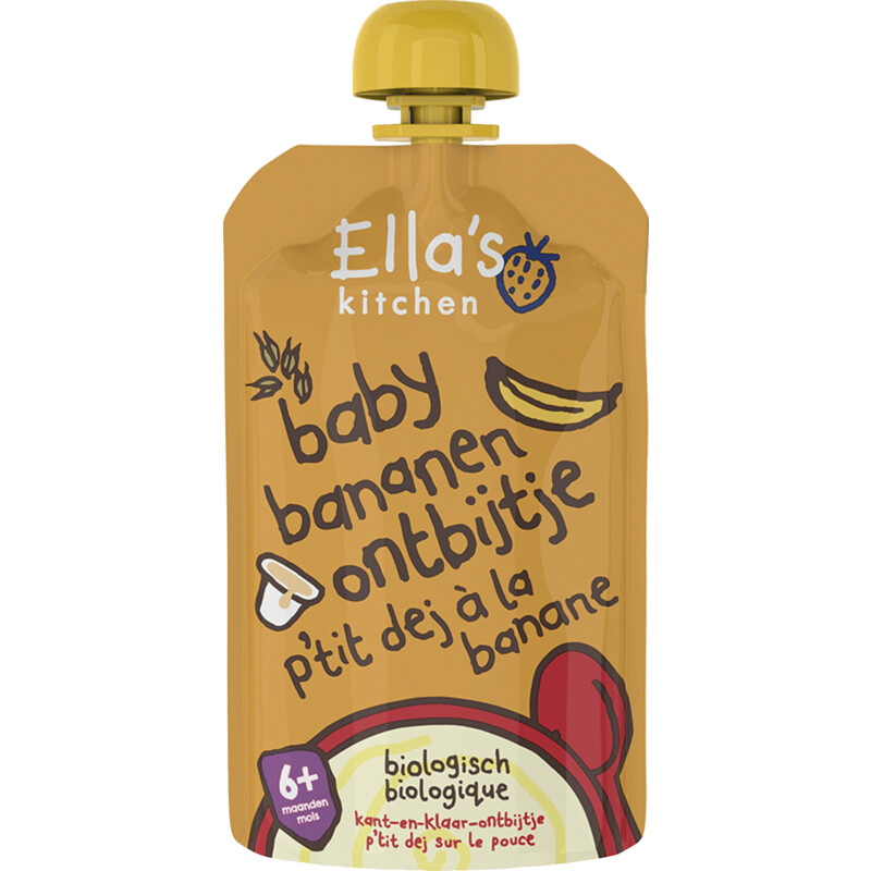 Een afbeelding van Ella's kitchen Baby bananen ontbijtje 6m+ bio