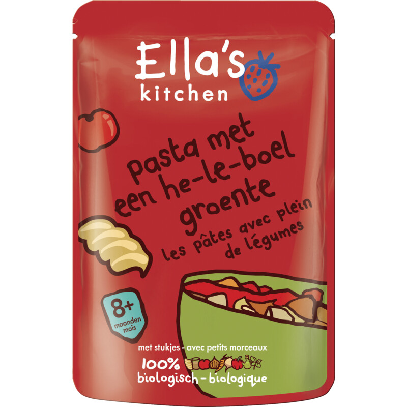 Een afbeelding van Ella's kitchen Pasta met een heleboel groente 8+ bio