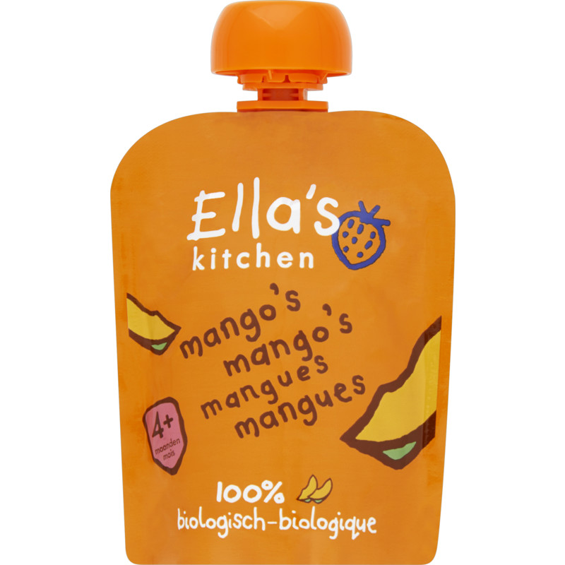 Een afbeelding van Ella's Kitchen Mango's 4+ bio