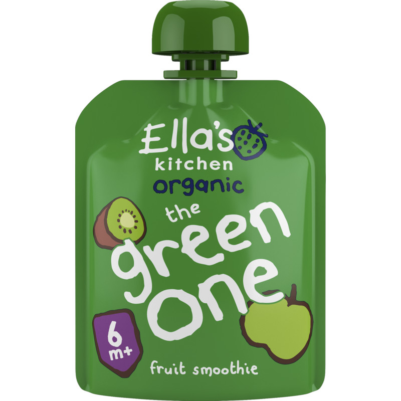 Een afbeelding van Ella's Kitchen Fruit smoothie green one 6m+