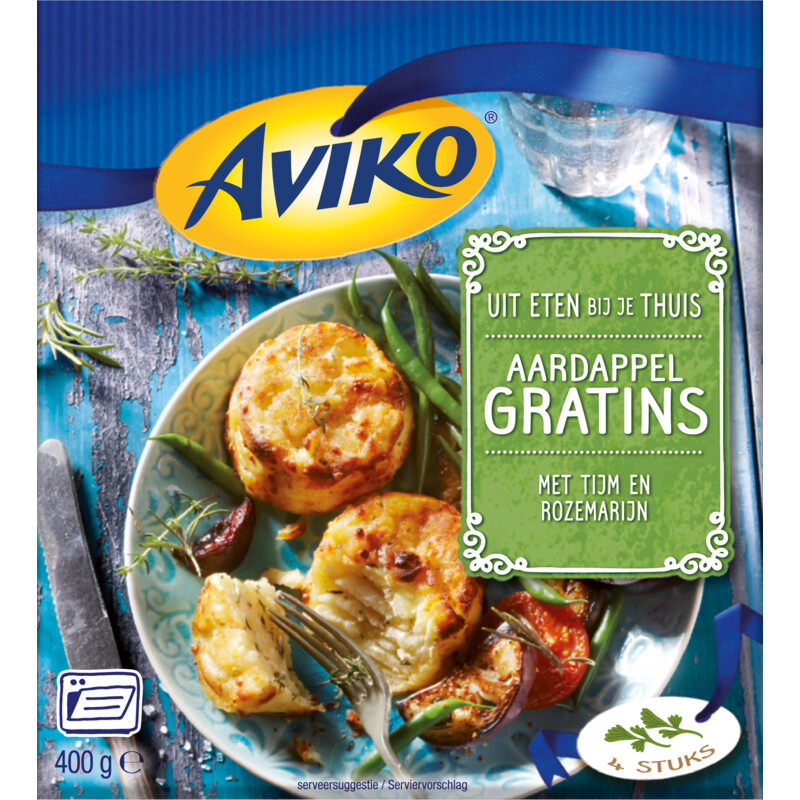 Een afbeelding van Aviko Aardappel gratins met tijm & rozemarijn