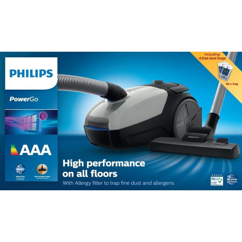 Een afbeelding van Philips Stofzuiger met zak FC8253/09