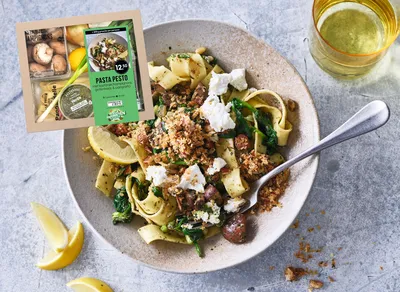 pdp-image-Allerhande Box Vega pasta pesto champignon & geitenkaas