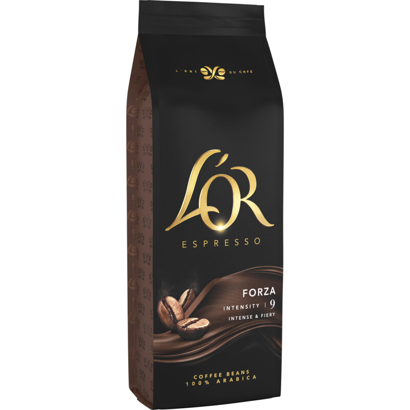 Een afbeelding van L'OR Espresso forza coffee beans