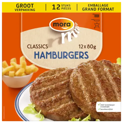 pdp-image-Mora Classics hamburgers grootverpakking