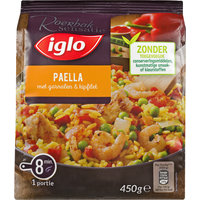 Een afbeelding van Iglo Roerbaksensatie paella kipfilet garnalen