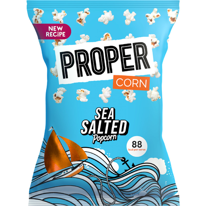 Een afbeelding van PROPER Sea salted popcorn