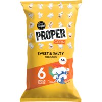 Een afbeelding van Proper Sweet & salty popcorn 6-packs