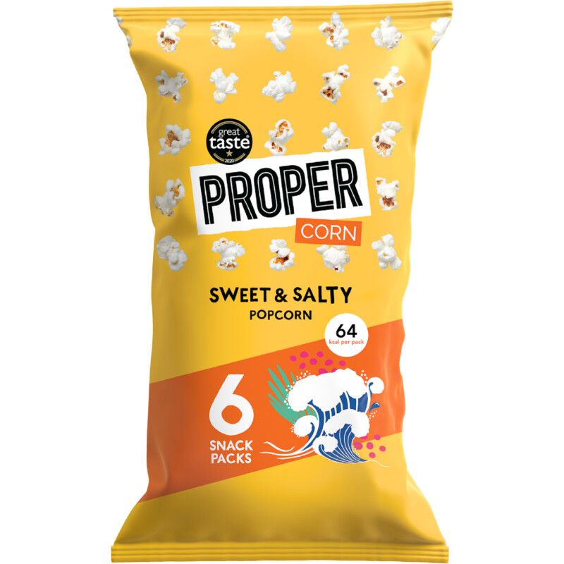 PROPER Sweet & salty popcorn 6packs bestellen ah.nl