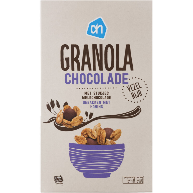 Een afbeelding van AH Granola Chocolade