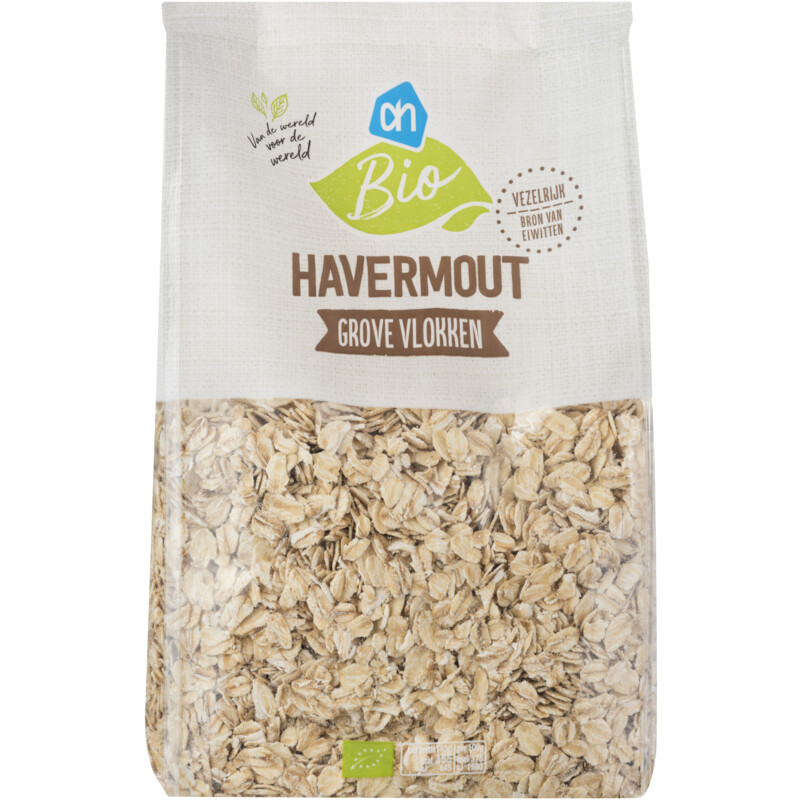Een afbeelding van AH Biologisch Havermout grove vlokken