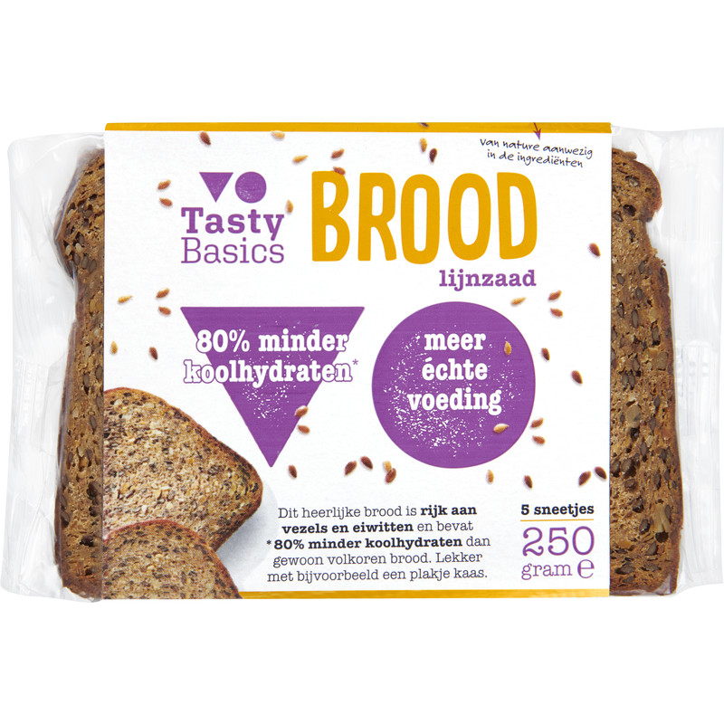 Een afbeelding van Tasty Basics Brood lijnzaad