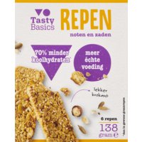 Een afbeelding van Tasty Basics Repen noten en zaden