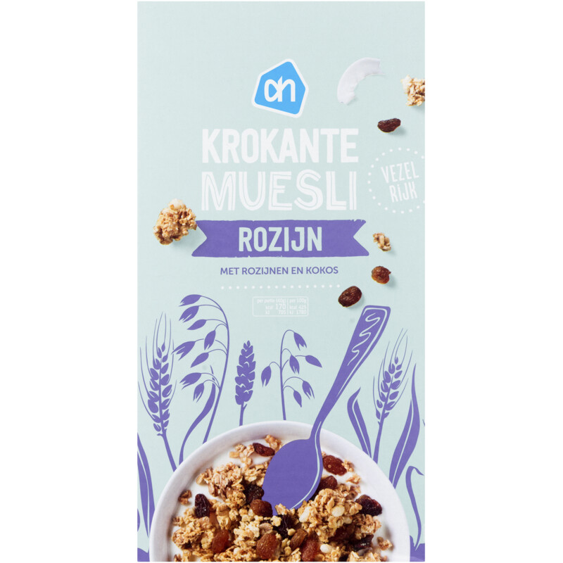 Een afbeelding van AH Krokante Muesli Rozijn