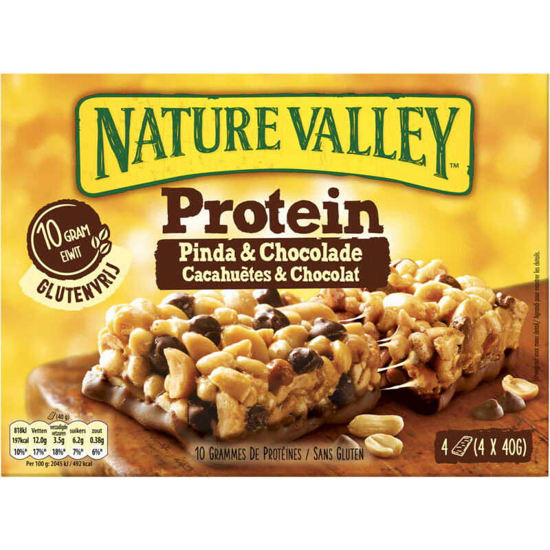 Nature Valley Protein pinda & chocolade repen bestellen ah.nl