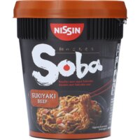 Een afbeelding van Nissin Soba cup sukiyaki beef
