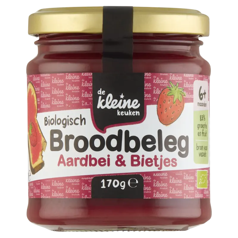 Biologisch Broodbeleg Aardbei & Bietjes 6+ Mnd