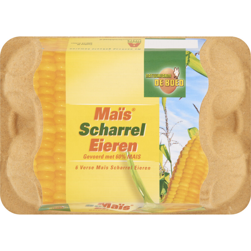 Een afbeelding van Natuurfarm de Boed Mais-scharreleieren M