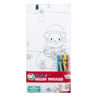 pdp-image-Craft lab inkleurkleed Kerst met krijt