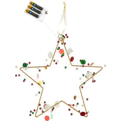 pdp-image-Svenska living Kerst ster 20 led multi color 30cm