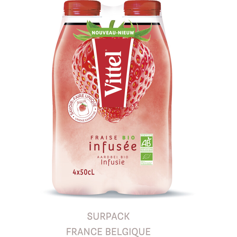 Een afbeelding van Vittel Infusies van aardbei bel