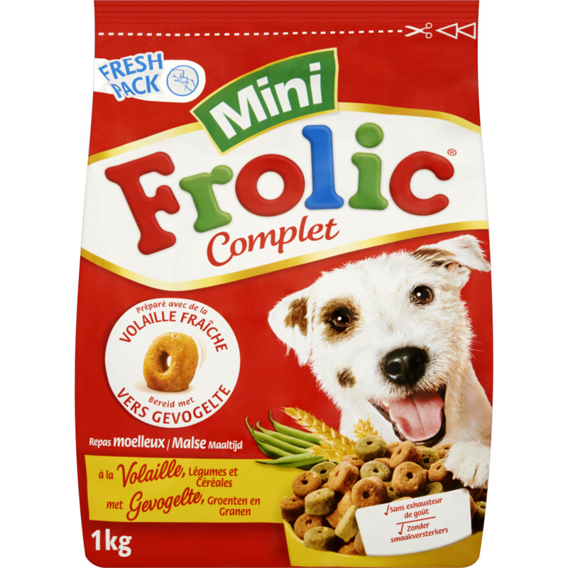 Een afbeelding van Frolic Hondenbrokken mini gevogelte & groente