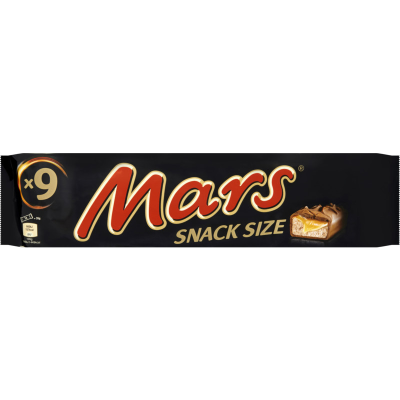 Een afbeelding van Mars Chocolade snacksize 9-pack