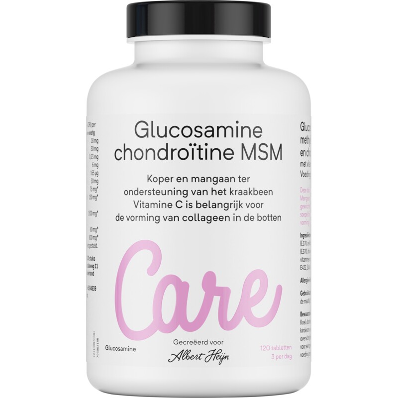 Een afbeelding van Care Glucosamine chondroitine MSM tabletten
