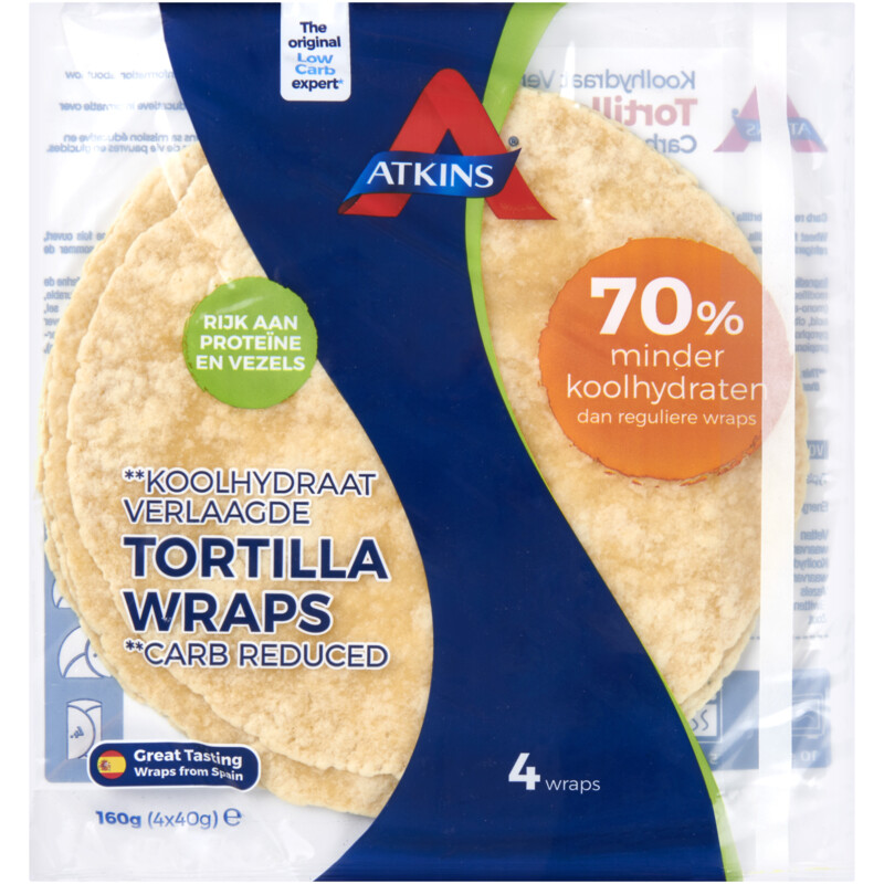 Atkins Low Carb Tortilla Wraps reserveren | Albert Heijn