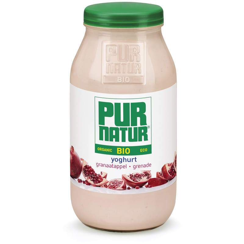 Een afbeelding van Pur Natur Bio yoghurt granaatappel