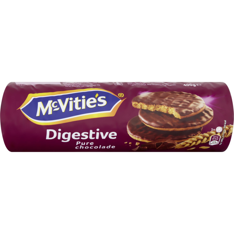 Een afbeelding van McVitie's Digestive Pure Chocolade