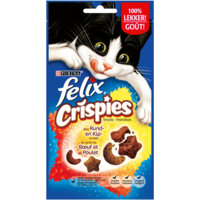Een afbeelding van Felix Crispies rund- & kipsmaak kattensnack