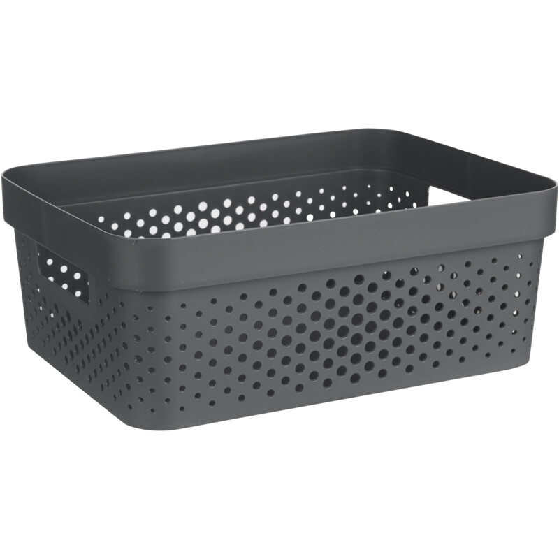 Curver Infinity box dot grijs 11 liter reserveren | Albert Heijn