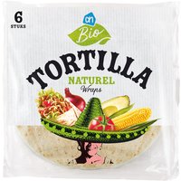 Een afbeelding van AH Biologisch Tortilla naturel wraps