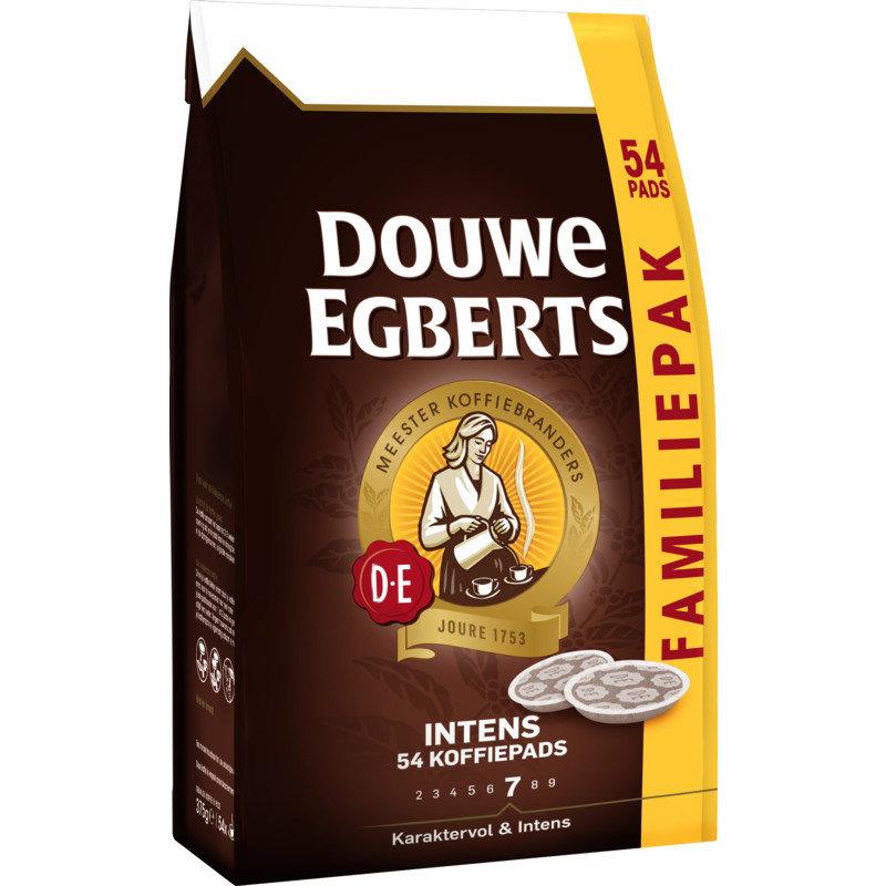 Een afbeelding van Douwe Egberts Intens koffiepads familiepak