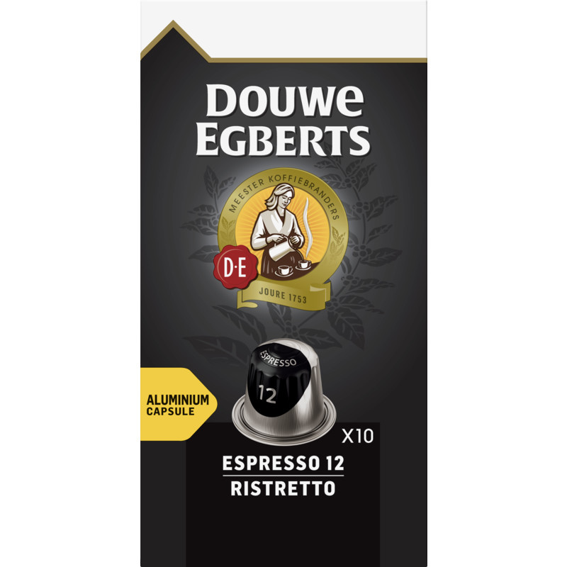 Een afbeelding van Douwe Egberts Espresso ristretto koffiecups