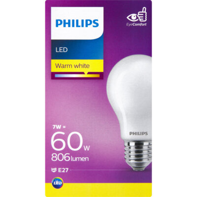 pdp-image-Philips Led fil standaard mat E27 60W