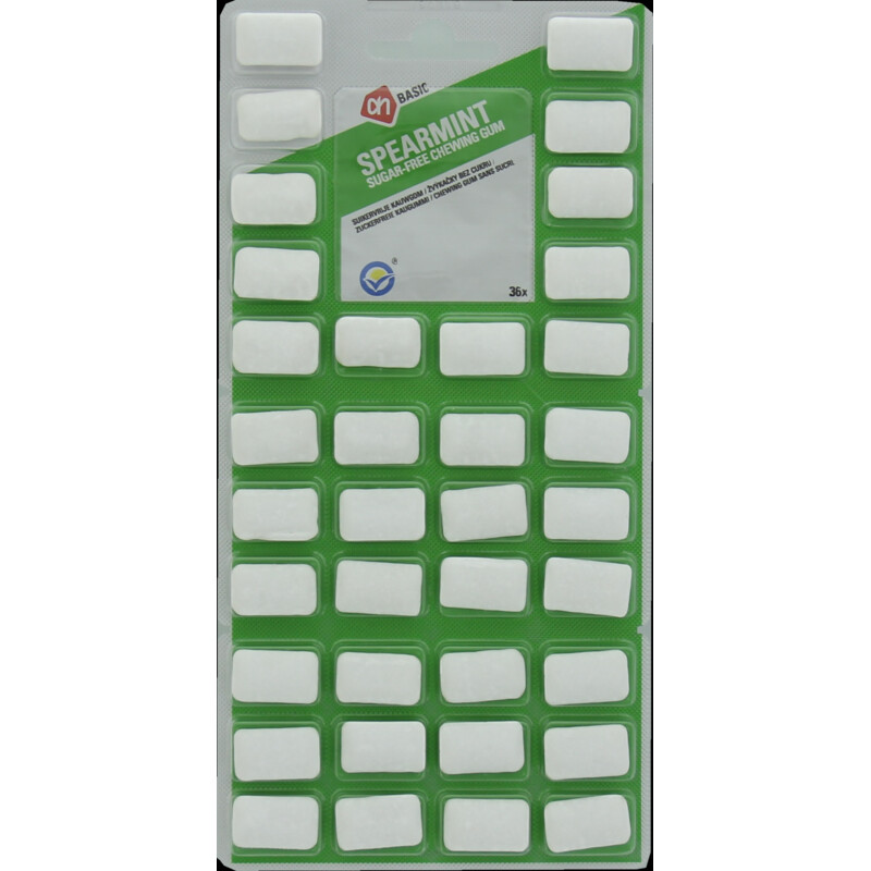 Een afbeelding van AH BASIC Spearmint chewing gum