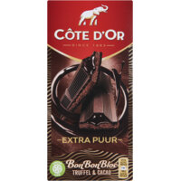 Een afbeelding van Côte d'Or Bonbonbloc puur chocolade truffel cacao